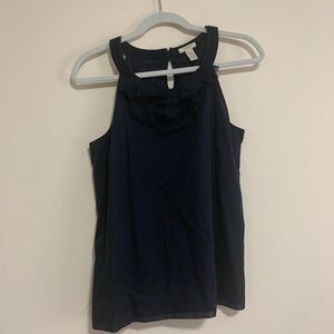 J crew navy sleeveless blouse